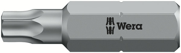 Embout HX1/4 TORX 25 percé L25 (3.8)