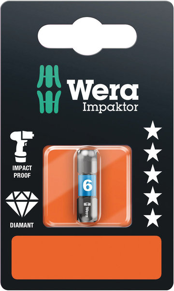 Blister 1 embout IMPAKTOR HX1/4   HC 6mm L25