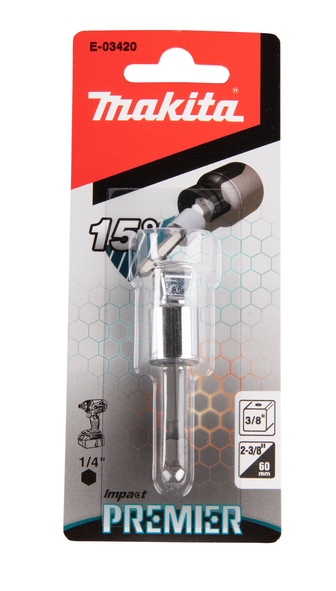 Adaptateur MHX1/4 -Mcar3/8  longueur 60mm Impact P