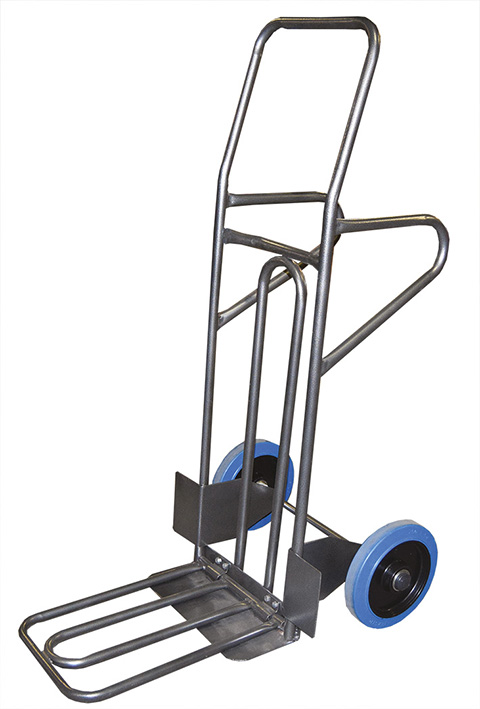 Diable acier polyvalent 250 kg roues premium caout