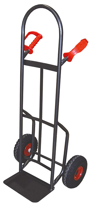 Diable acier bavette fixe 300 kg roues gonflables 