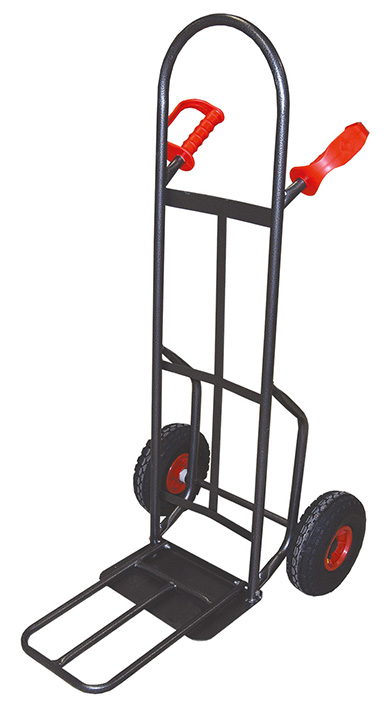 Diable acier bavettes fixe et repliable 300 kg rou