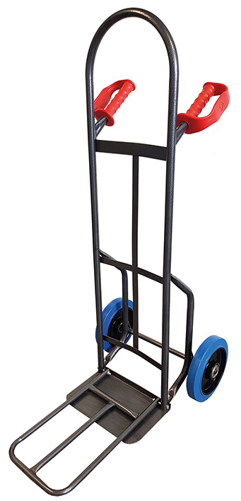 Diable acier bavettes fixe et repliable 300 kg rou