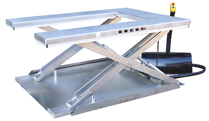 Table élévatrice électrique inox plateau en U 600 