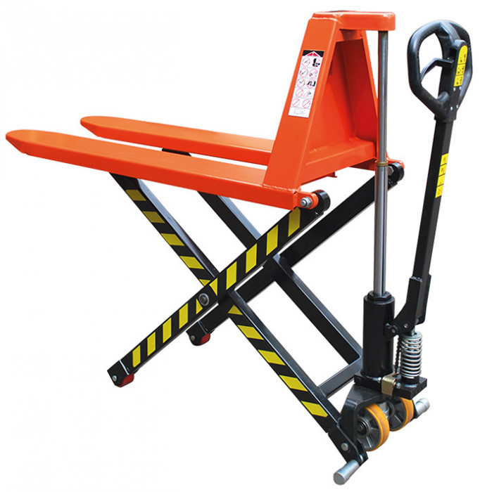 Transpalette manuel haute levée 1000 kg 1140 mm /