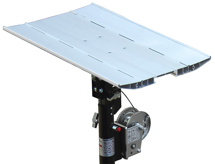 Grand plateau pliant 750 x 440 mm pour LP125, LP12