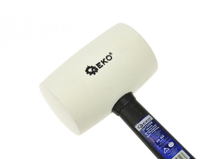 Maillet caoutchouc blanc + fibre de verre 850g 