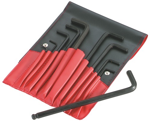 Trousse de 11 clés mâles coudées 6 pans courtes