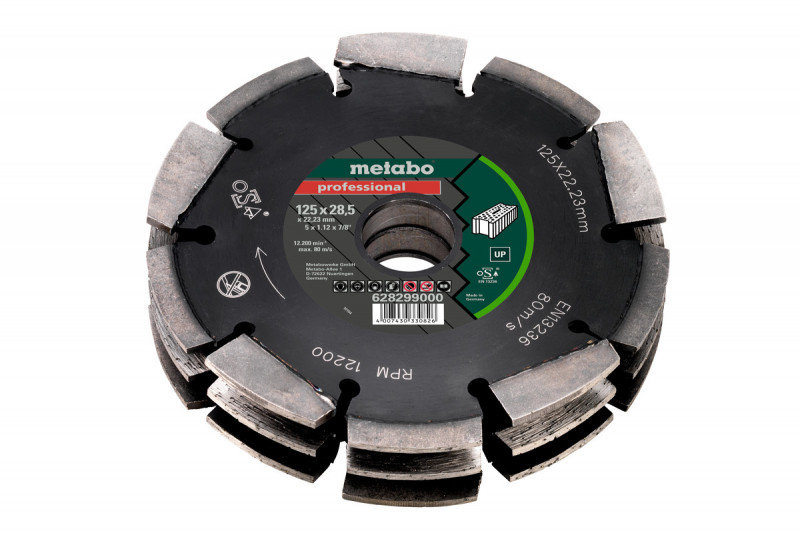 Meule de fraisage diamantée (lot de 3) diam 125mm