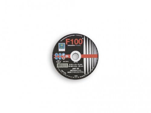 Disque a tronc - ebarber plat Inox ˜76mm F100 
