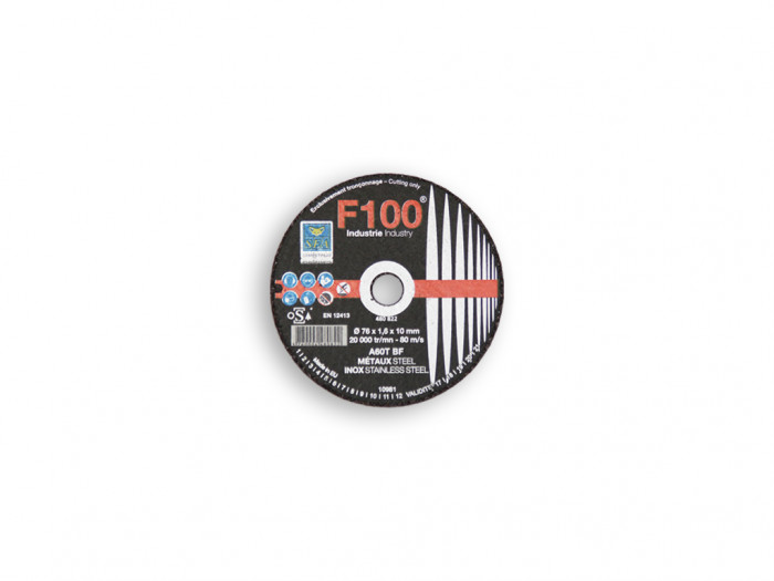 Disque a tronc INOX plat CHR 76x10