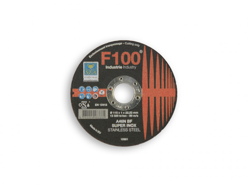 Disque à tronçonner/ébarder plat Inox ˜115mm F