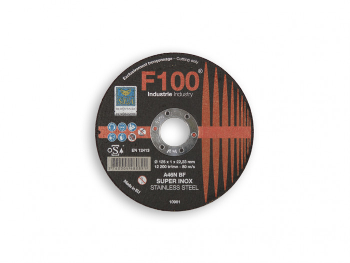 Disque à tronçonner/ébarder plat Inox ˜125mm F