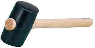 Maillet caoutchouc noir 60mm (700g)