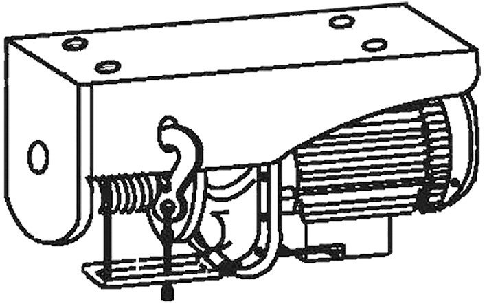 Mini-treuil électrique 1000 kg (6 m / 2 brins)