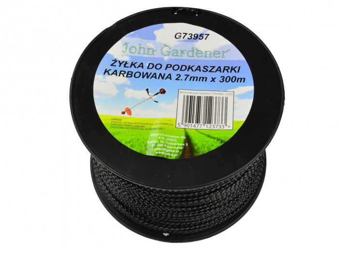 Fil de Débrousailleuse renforcé nylon 2,7 mm x 3