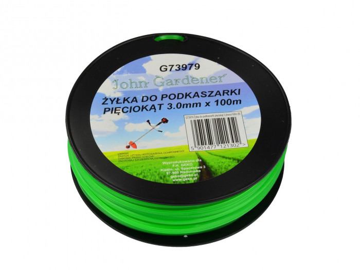 Fil de Débrousailleuse Nylon Vert 3 mm x 100 m (P