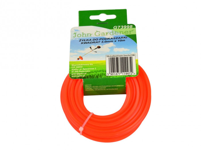 Fil de Débrousailleuse Nylon Rouge 3 mm x 10 m (C