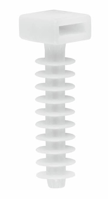 Taquet collier BLANC diam 08 (sachet de 100)