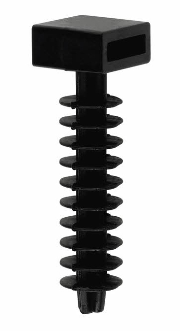 Taquet collier NOIR diam 08 (sachet de 100)