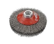 Brosse plate 95 mm inox (ales M14x200)