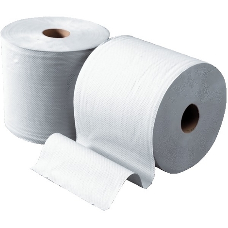 LOT de 2 rouleaux d OUATE d essuyage BLANCS gaufr