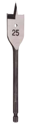 Mèche bois plate HEX 6,35 HSS de 14mm