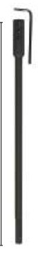 Rallonge 270mm pour mèche plate HEX 6,35