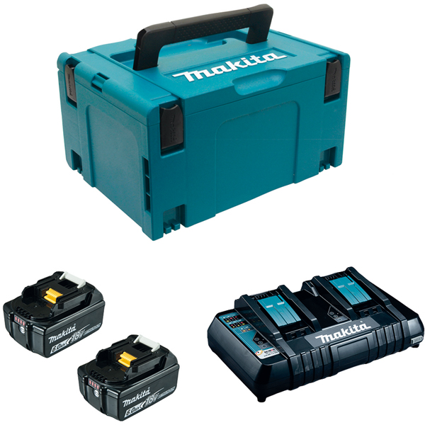 MAKITA 4 outils DDF458+DTD152+DGA452+DHR202 (18V 3x4Ah) - DLX4054MX1