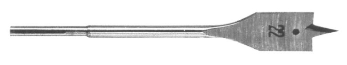 Meche bois plate HEX 6,35 HSS de 40mm