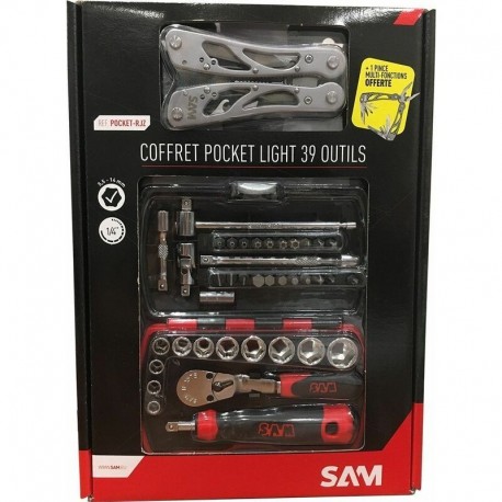 Coffret Pocket 1/4 de 39 outils SAM