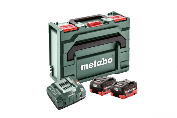 Pack 2 Batteries 18V 8Ah+Chargeur ASC ULTRA METABO