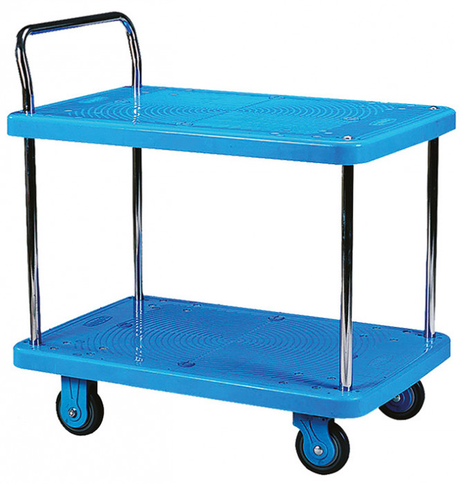 Servante plastique 200 kg 2 plateaux