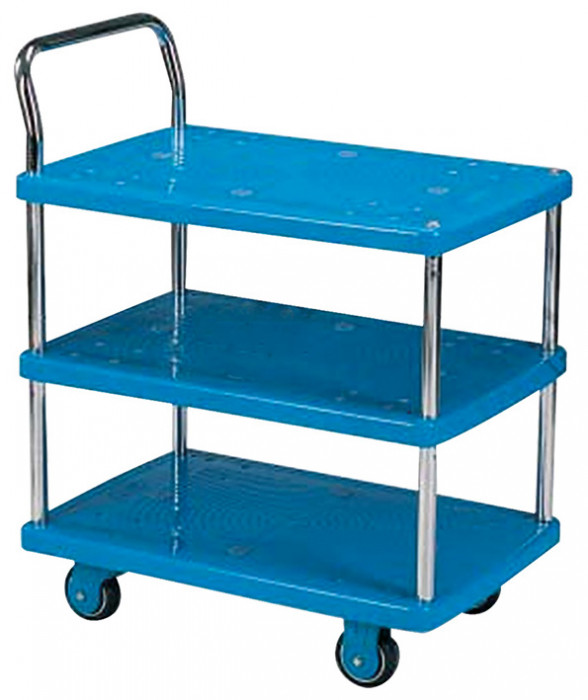 Servante plastique 200 kg 3 plateaux