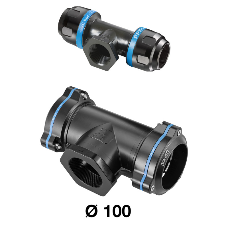 TE réduit 2 tubes 25 - taraudé F1/2G