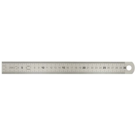 Réglet acier inox 300mm (CEE-cl2)