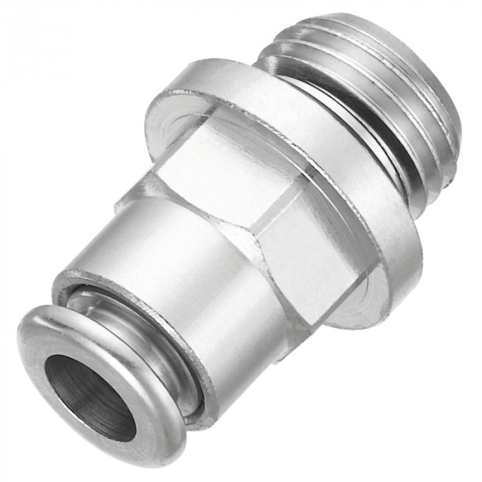 Raccord droit Mâle F06-M1/4G-CN Métal