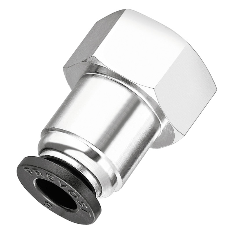 Raccord droit femelle F06-F1/4G CN Métal