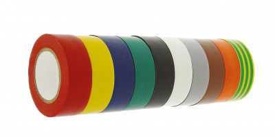 Ruban d isolant électrique PVC vert-jaune (10mx15