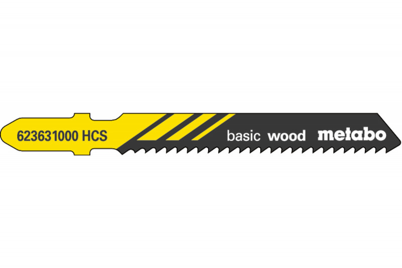 Paquet de 5 lames de scie sauteuse basic wood 51/2