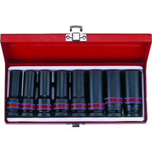 Coffret de douilles à chocs longues 1/2