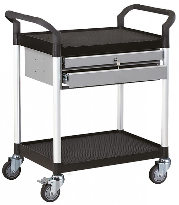 Servante à tiroir 250 kg 2 plateaux / 2 tiroirs