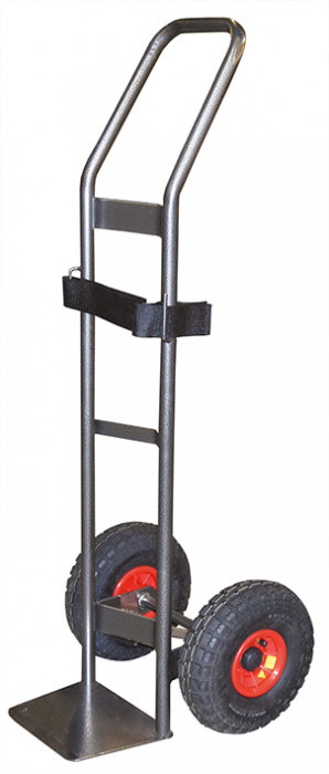 Diable pour charge cylindrique 200 kg roues gonfla