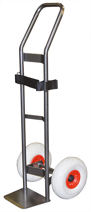 Diable pour charge cylindrique 200 kg roues premiu