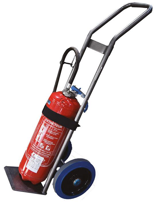 Diable pour charge cylindrique 200 kg roues caoutc