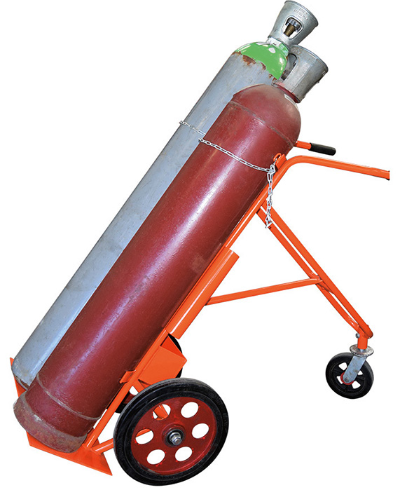 Diable porte-bouteilles (2 bouteilles)