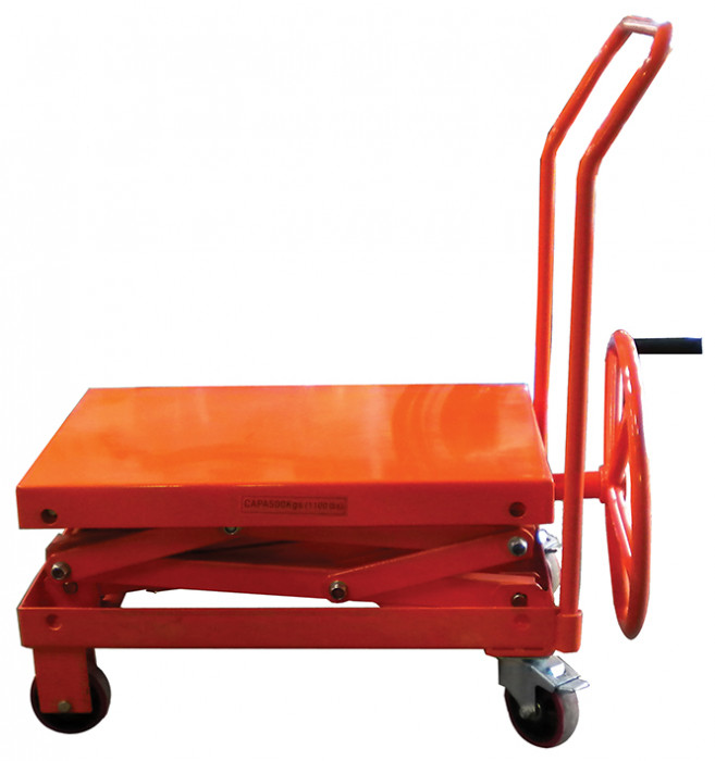 Table élévatrice manuelle à manivelle 250 kg