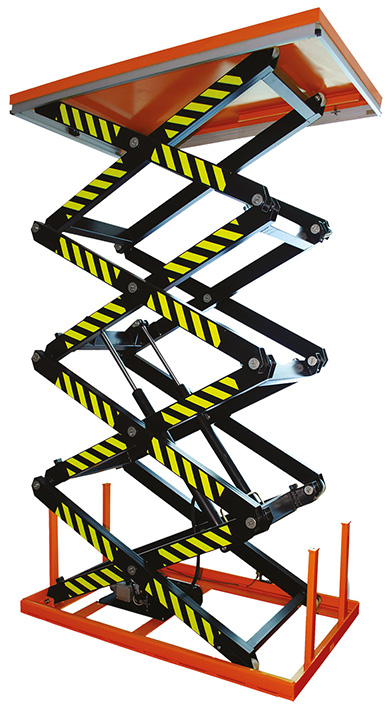 Table élévatrice électrique quadruple ciseaux 800 