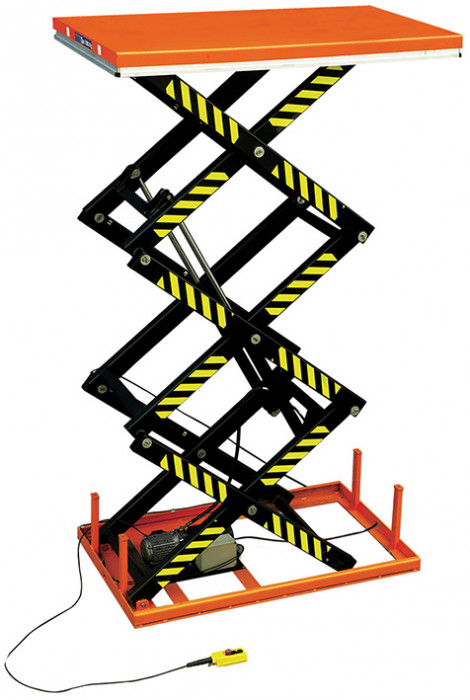 Table élévatrice électrique triple ciseaux 1000 kg