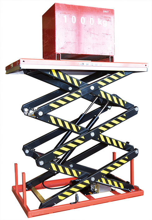 Table élévatrice électrique triple ciseaux 2000 kg